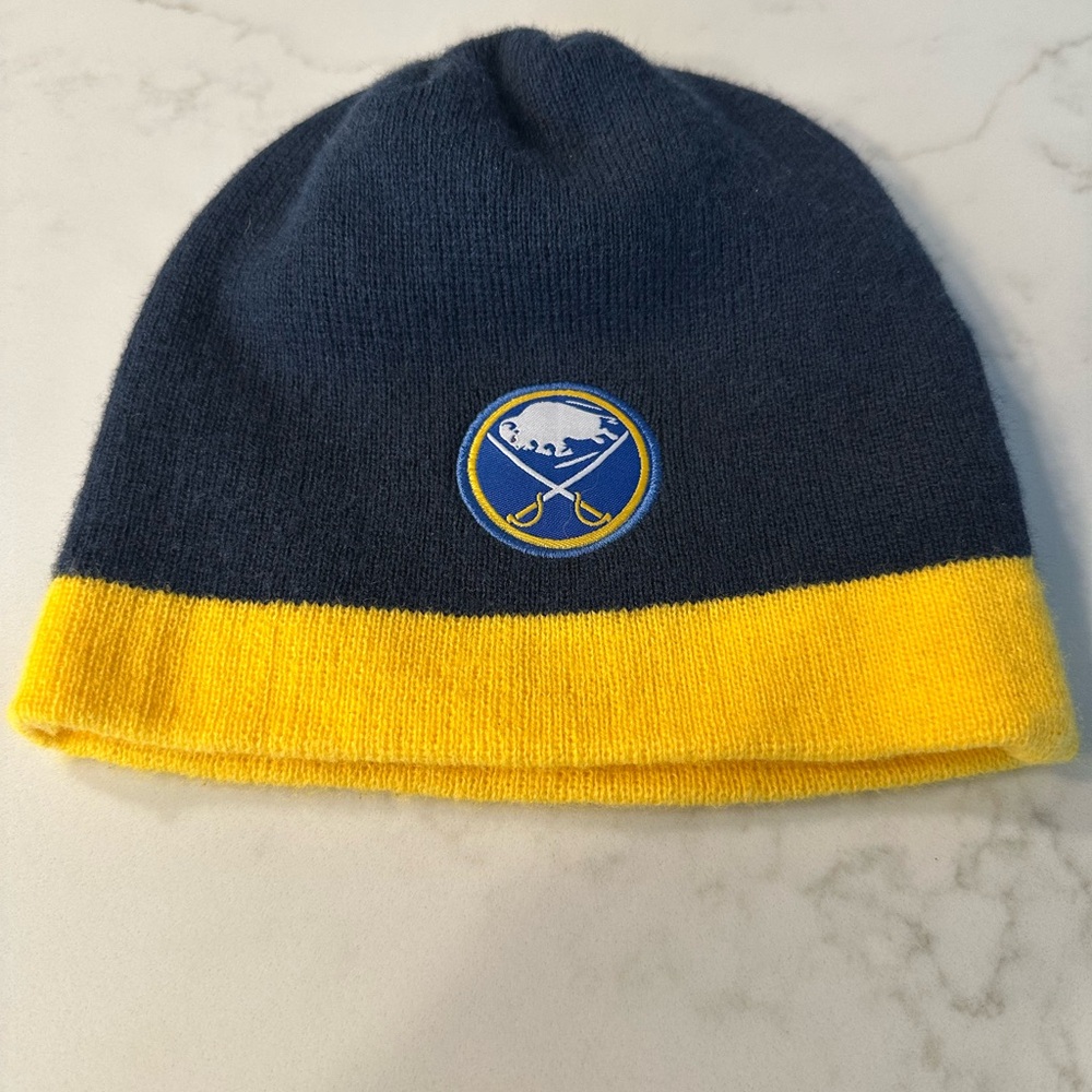 NHL Blue and Yellow Beanie Hat - Picture 2 of 6
